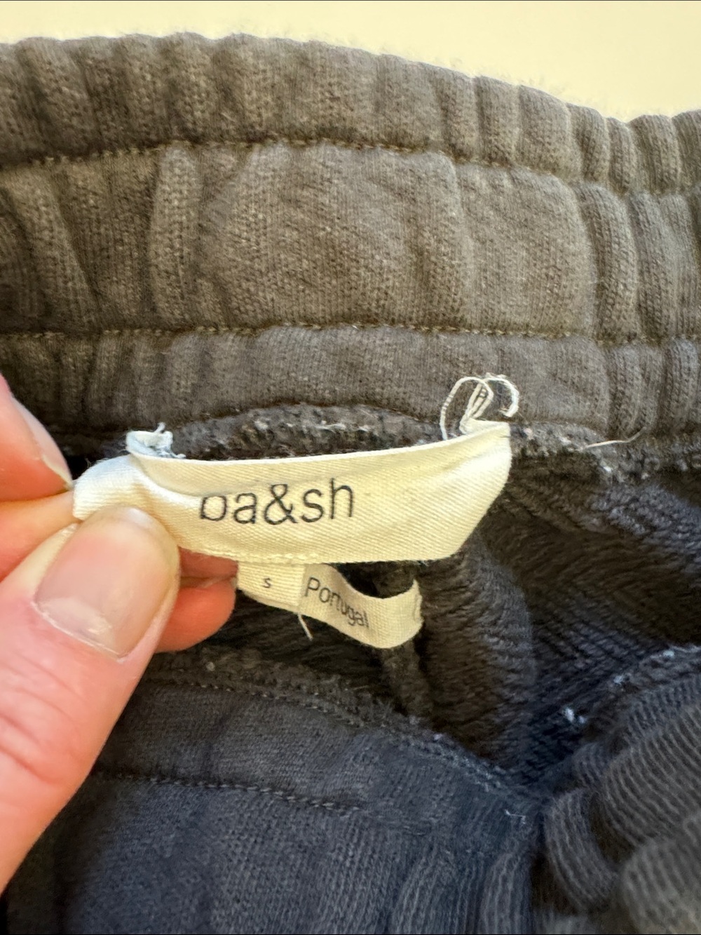 ba&sh Black Drawstring Jogger Pants - Picture 2 of 5
